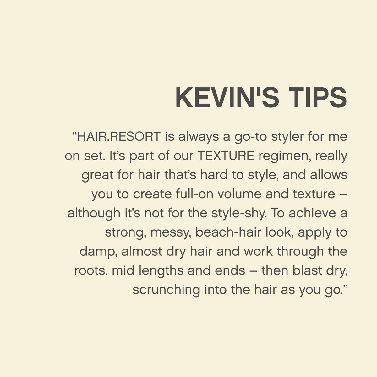 Seashell KEVIN MURPHY Hair Resort 5.1oz