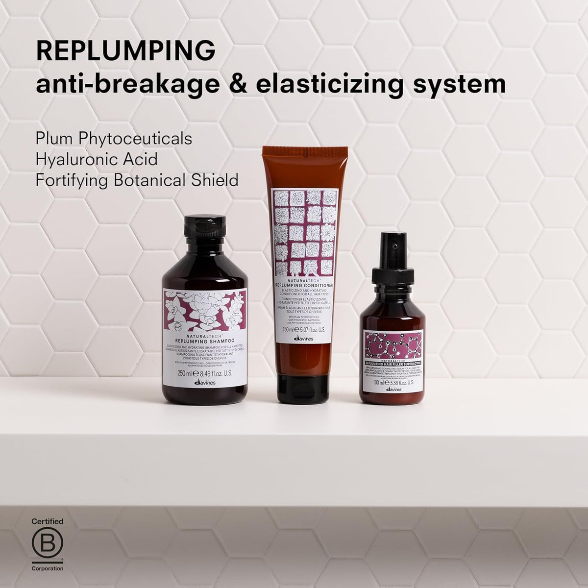 Lavender Naturaltech Replumping Hair Filler Superactive, for fuller and shiny hair
