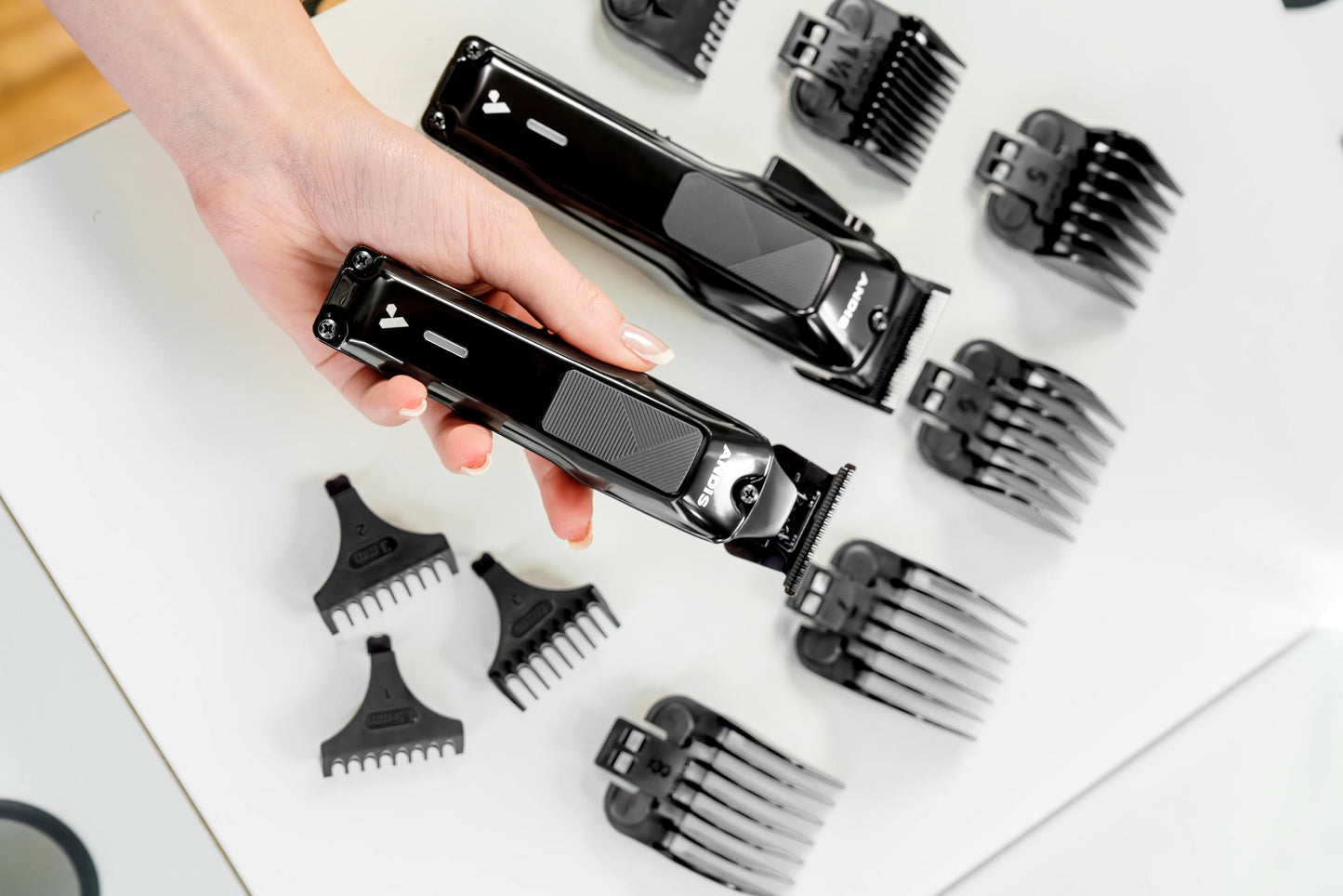 Lavender Andis 563534 Phenom Clipper & Trimmer Hair Cutting Combo Kit, Professional Barber, Cordless, Beard & Hair, Includes Comb Sets, Lithium-Ion, Black