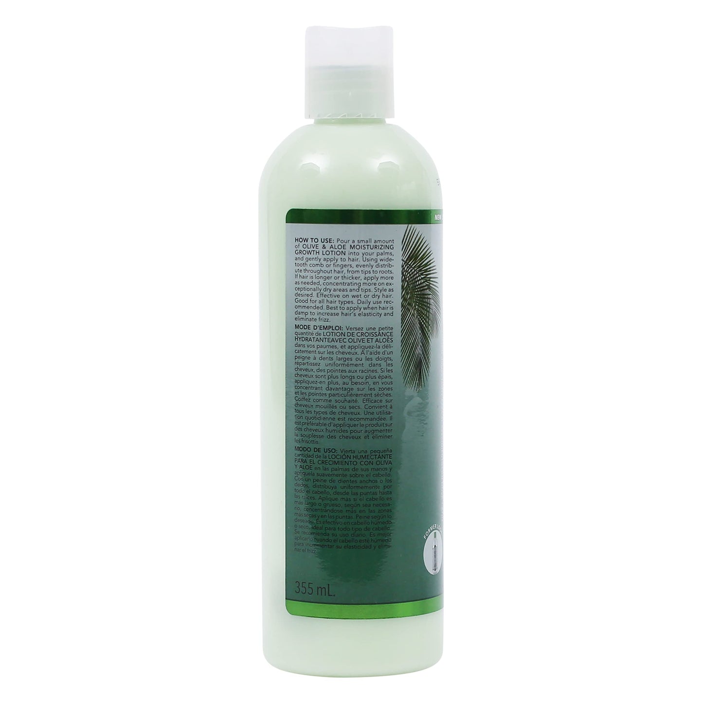 Light Gray Originals by Africa's Best Olive & Aloe Moisturizing Growth Lotion, Ultimate Hydration Finishing Step, For All Hair Types and Textures, Petroleum & Mineral Oil Free, 12 oz