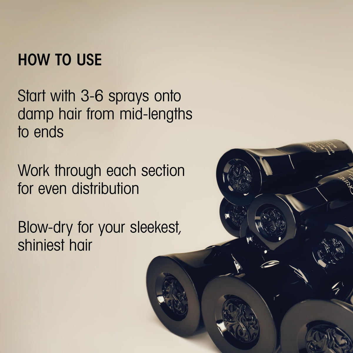 Light Gray Oribe Royal Blowout Heat Styling Spray - For Smooth, Sleek Blowouts - 5.9oz