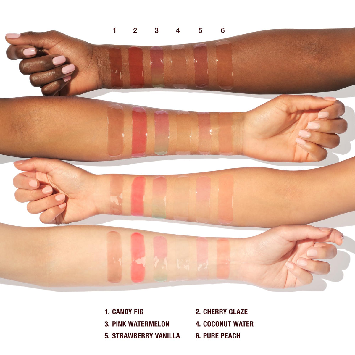 White Smoke Charlotte Tilbury Healthy Glow Nectar Lip Oil - Sheer Tinted Lip Gloss Oil