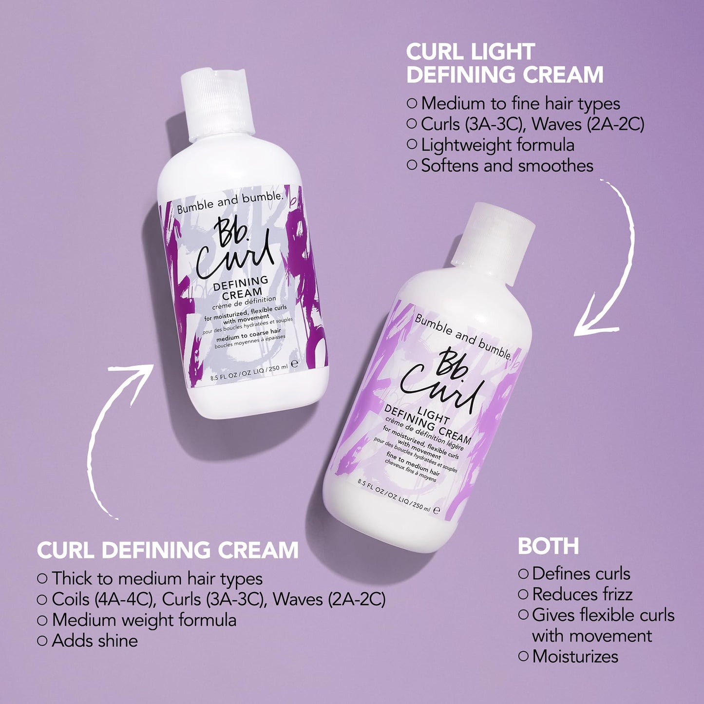 Gray Bumble and bumble. Curl Defining Styling Cream | For Moisturized, Flexible Coils Curls and Waves | Anti Frizz | Hold and Shine | With Jojoba, Avocado + Coconut Oil | Standard Size, 8.5 Fl Oz