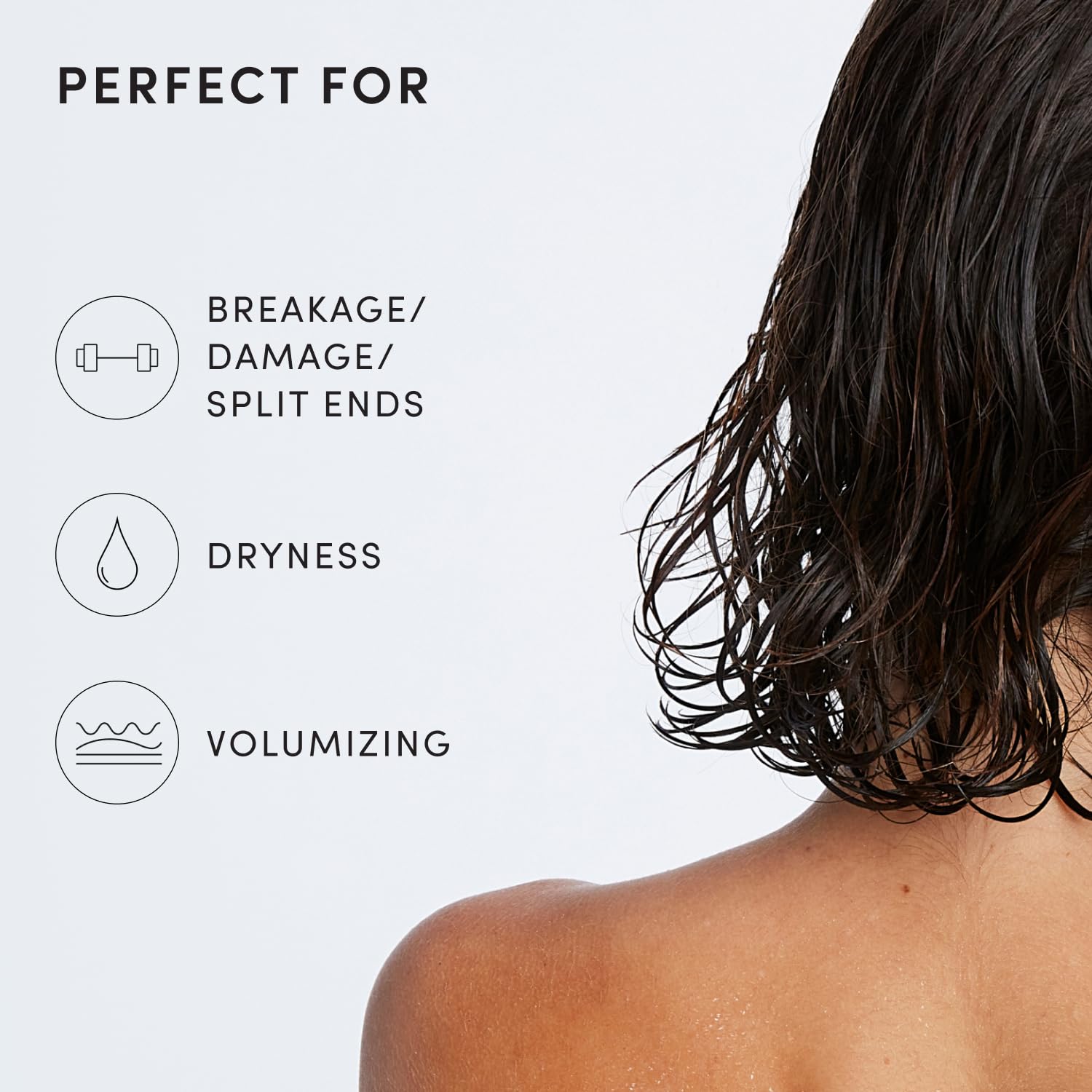 Lavender OUAI Fine Hair Conditioner - Volumizing Conditioner for Fine Hair Made with Keratin, Biotin and Chia Seed Oil - Adds Softness, Bounce and Volume - Free from Parabens, Sulfates, and Phthalates (10 Oz)