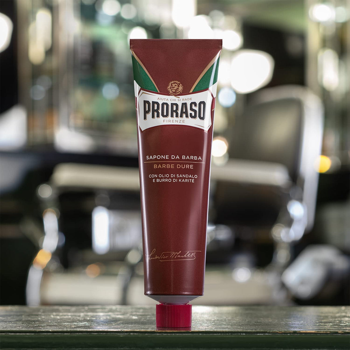 Black Proraso Shaving Cream - Sandalwood Oil & Shea Butter