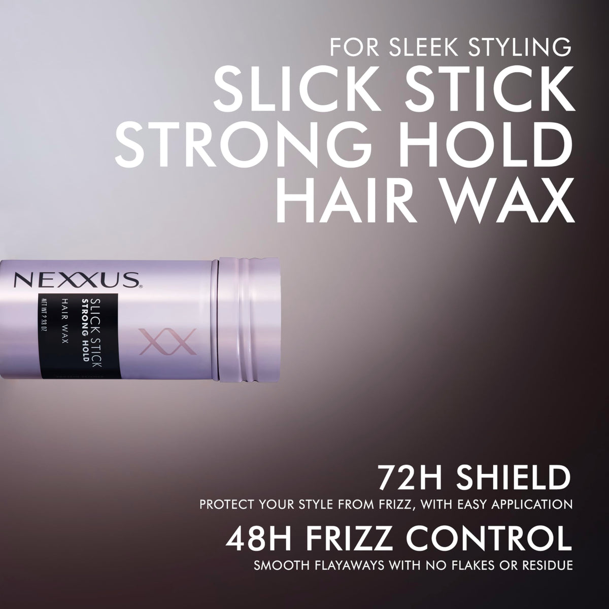 Light Gray Nexxus Styling Slick Stick Strong Hold Hair Wax, 2.33 oz