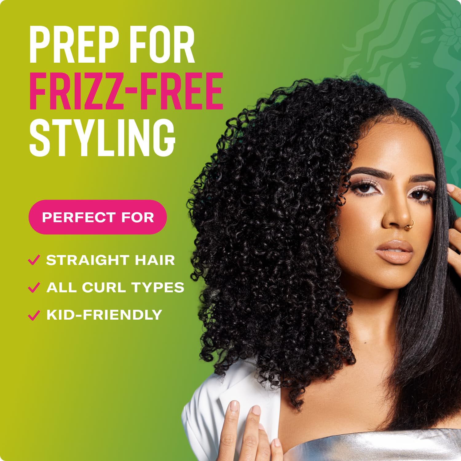 Black Mielle Organics Avocado & Tamanu Anti-Frizz Shampoo - Sulfate Free Smoothing Shampoo for Textured Curly & Straight Styles, Humidity Resistant Hair Care & Moisture Replenishing Scalp Cleanser, 12oz