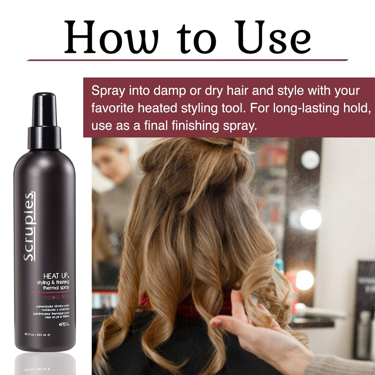 White Smoke Scruples Heat Up Thermal Spray, Set of 2 (8.5oz)