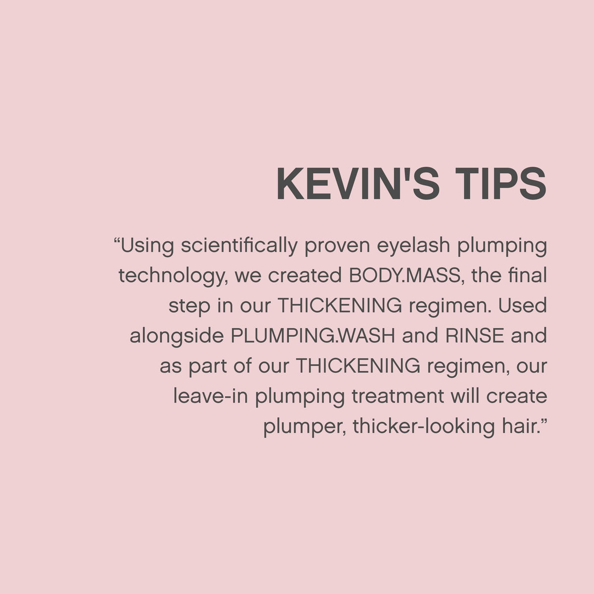 Light Gray Kevin.Murphy Body.Mass Leave-In Plumping Treatment (For Thinning Hair) 100ml/3.4oz by Kevin Murphy
