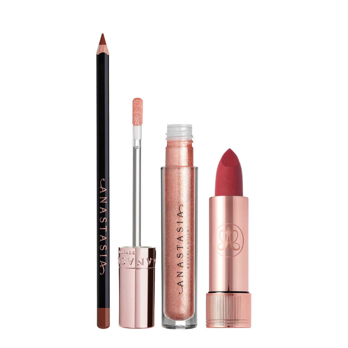 White Smoke Anastasia Beverly Hills - Sugar Kissed - Limited Edition 3-Piece Lip Set