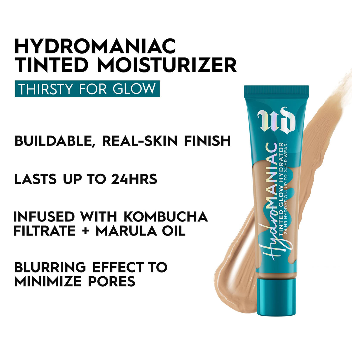White Smoke Urban Decay Hydromanic Hydrating Dewy Foundation for Glowy Skin