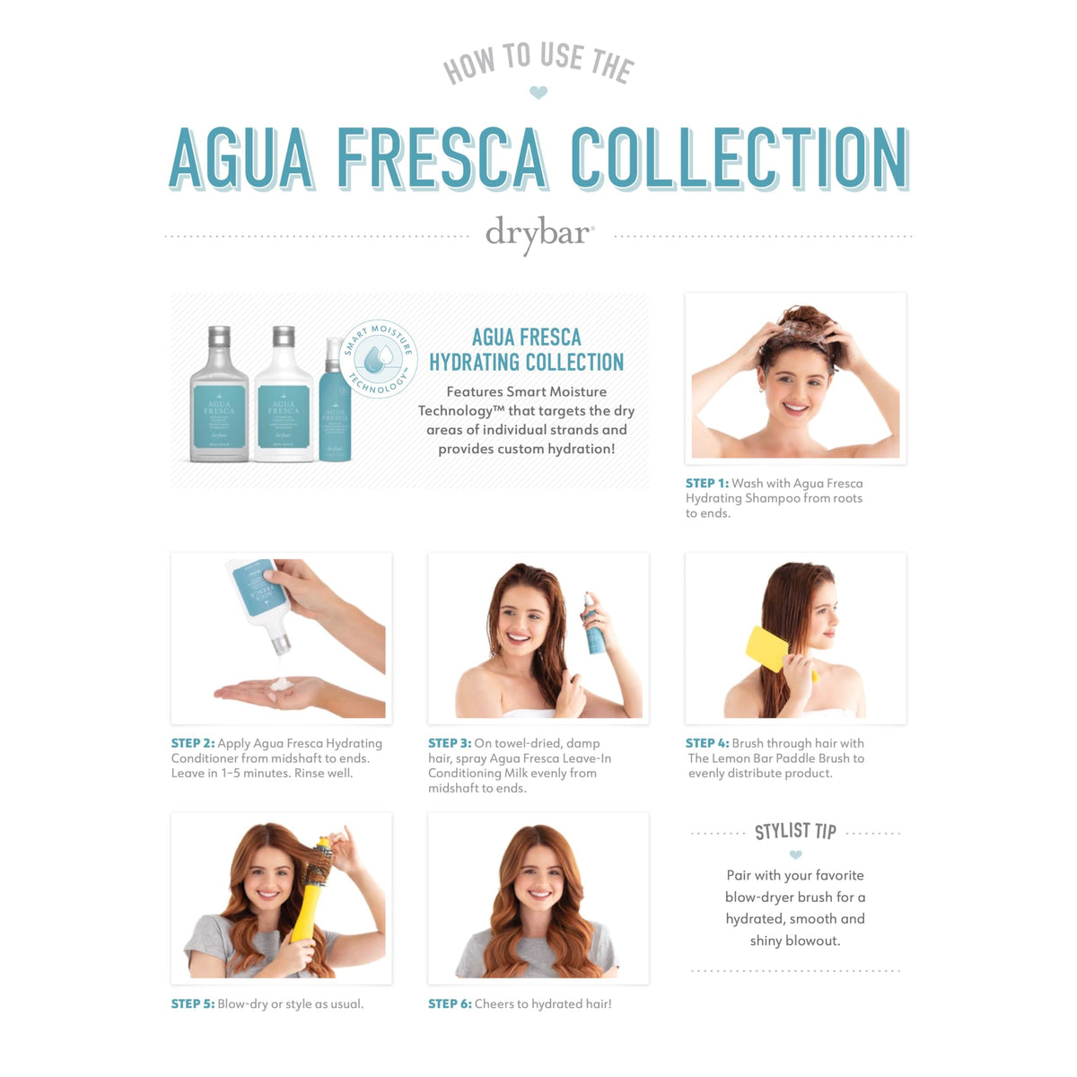 White Smoke Drybar Agua Fresca Hydrating Conditioner, 8.5 oz