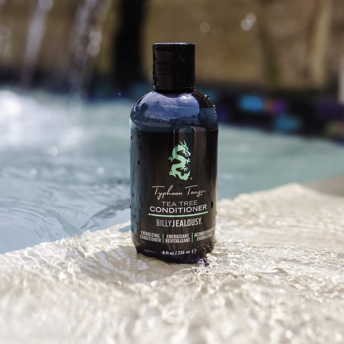 Light Gray Billy Jealousy Typhoon Tango Tea Tree Conditioner for Men with Peppermint & Rosemary, Helps Prevents Flakes, Breakage & Split Ends, and Soothes Scalp Itch & Irritation, 8 Fl Oz