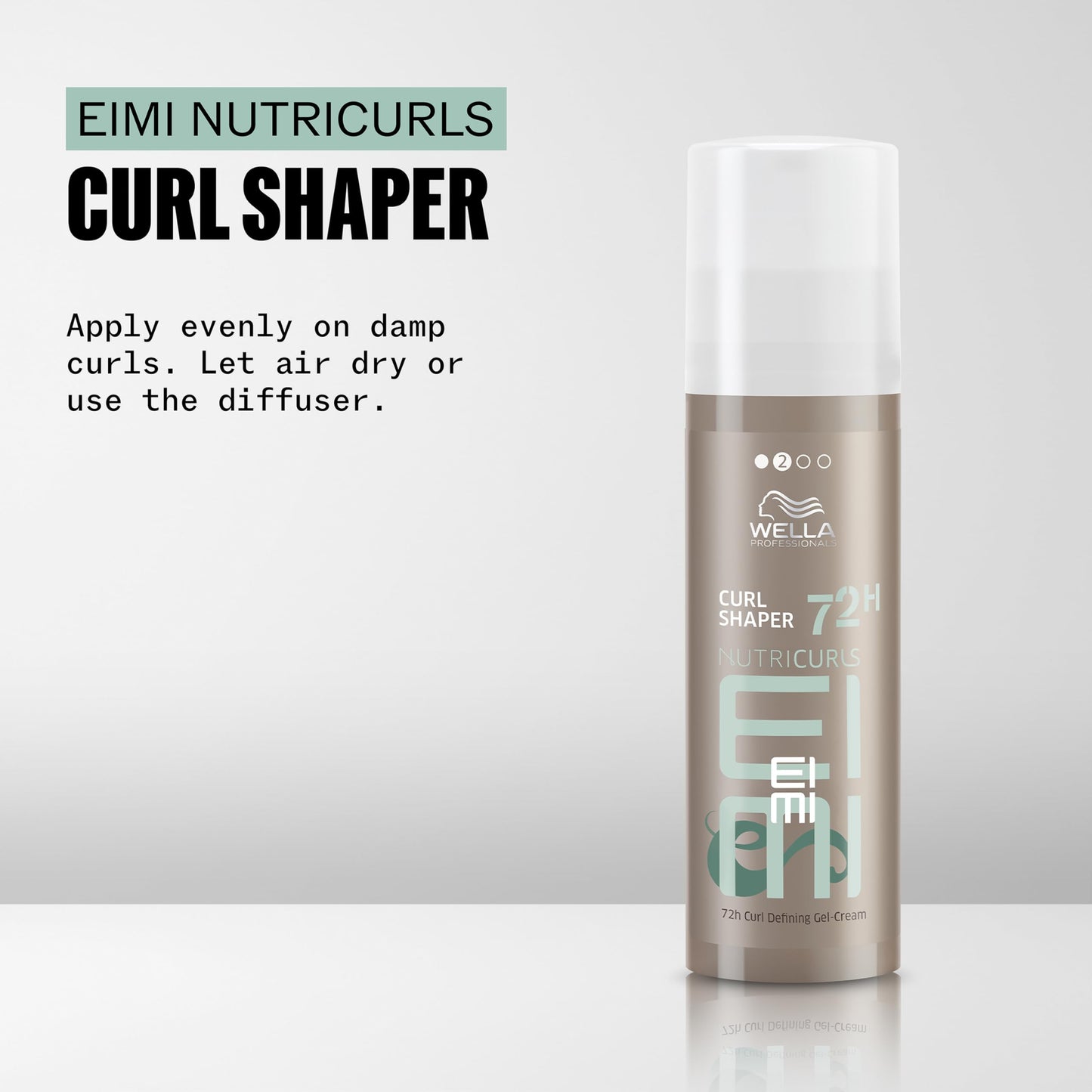 Lavender Wella Professionals EIMI Nutricurls Curl Shaper | 72H Curl Defining Styling Gel-Cream | Enhance Curls, Light Control & Definition with Bounce | 5 Fl Oz