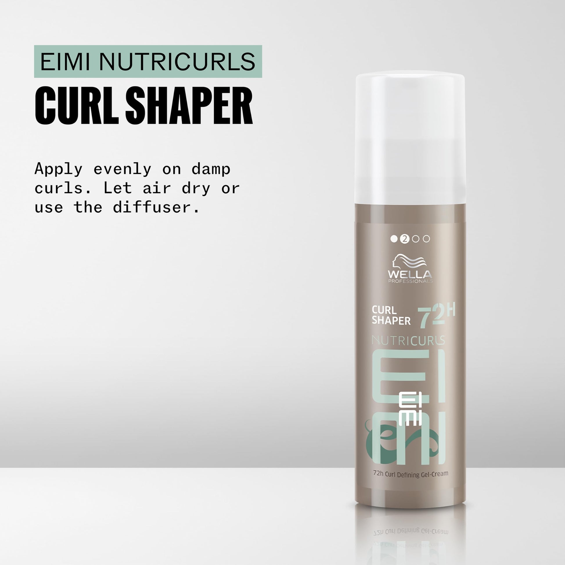 Lavender Wella Professionals EIMI Nutricurls Curl Shaper | 72H Curl Defining Styling Gel-Cream | Enhance Curls, Light Control & Definition with Bounce | 5 Fl Oz