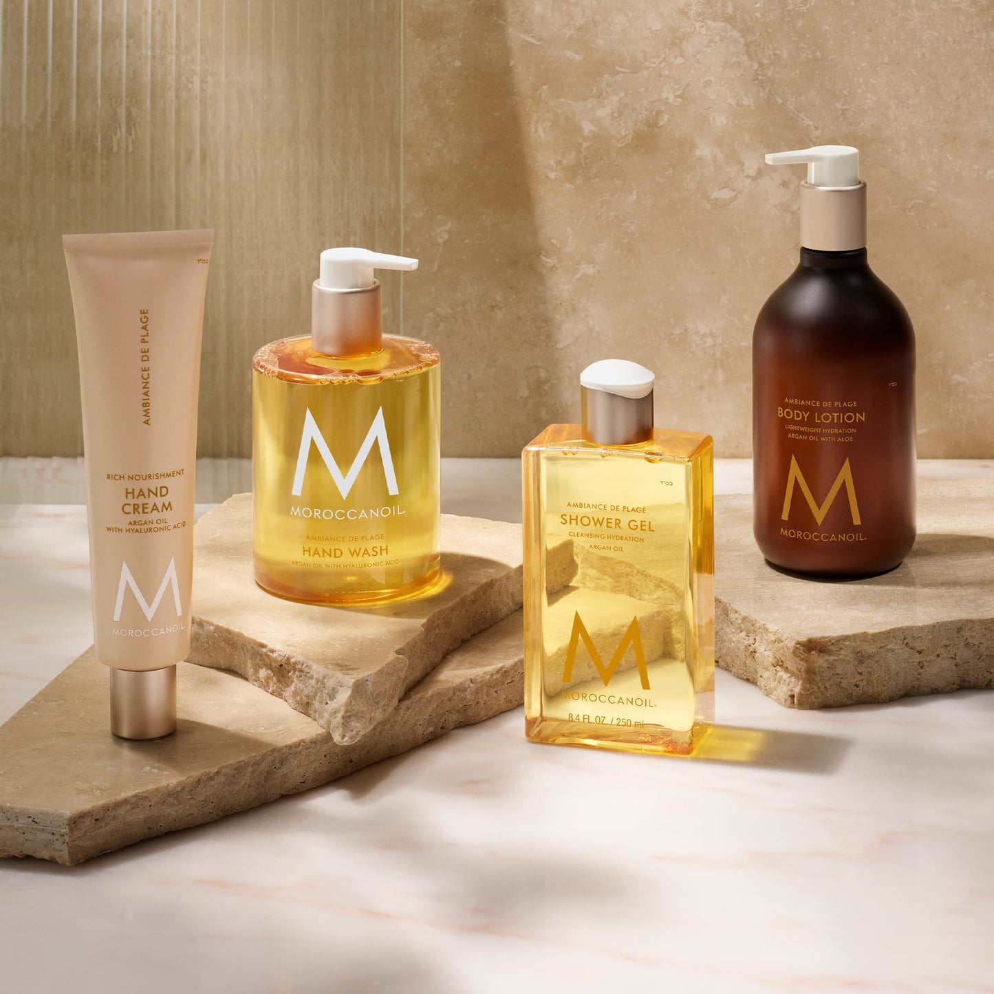Rosy Brown Moroccanoil Body Lotion, Ambiance de Plage, 12.2 Fl. Oz.