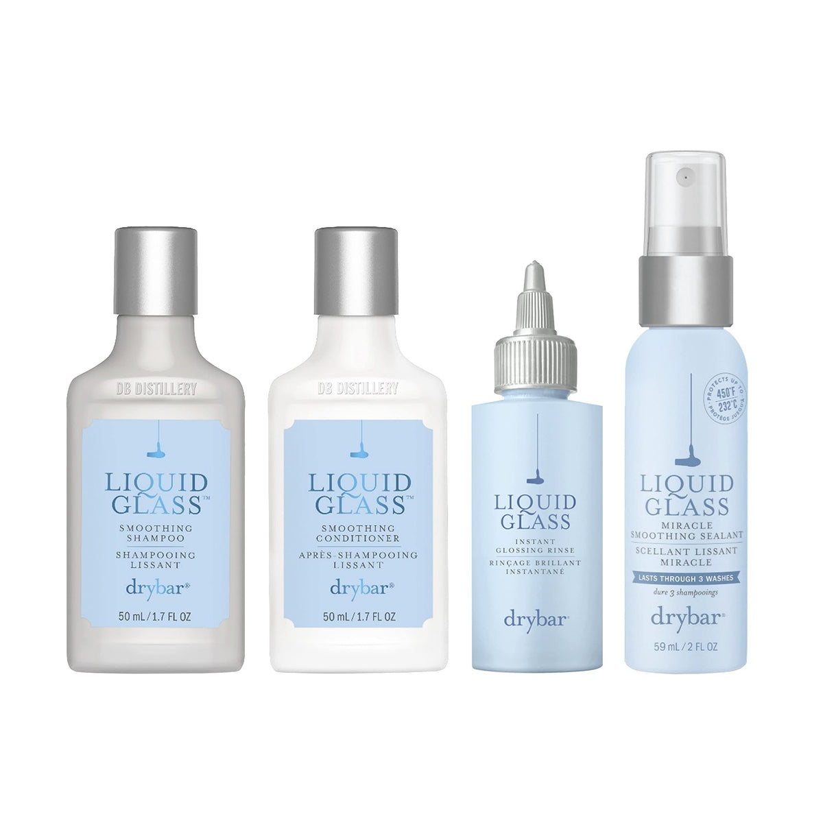 White Smoke Drybar Glossy Gang On-the-Go Kit