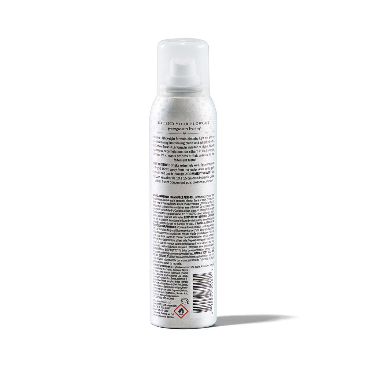 White Smoke Drybar Detox Clear Invisible Dry Shampoo Spray, Blanc Scent, 3.8 oz