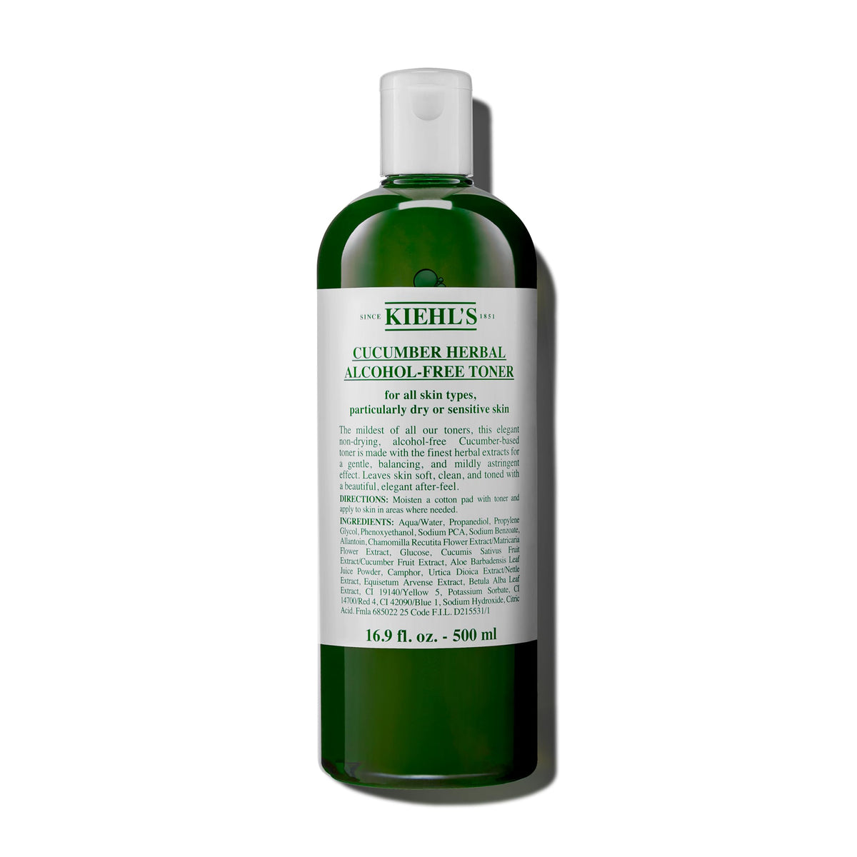White Smoke Kiehl's - Cucumber Herbal Alcohol-Free Toner
