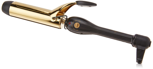 White Smoke Gold 'N Hot GH9207 Professional Spring Curling Iron, 1-1/2"