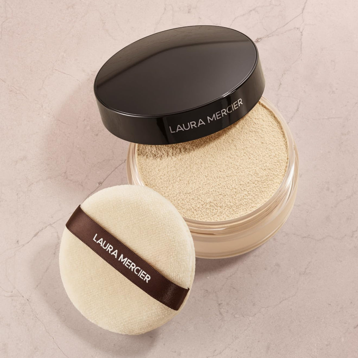 Gray Laura Mercier Velour Powder Puff