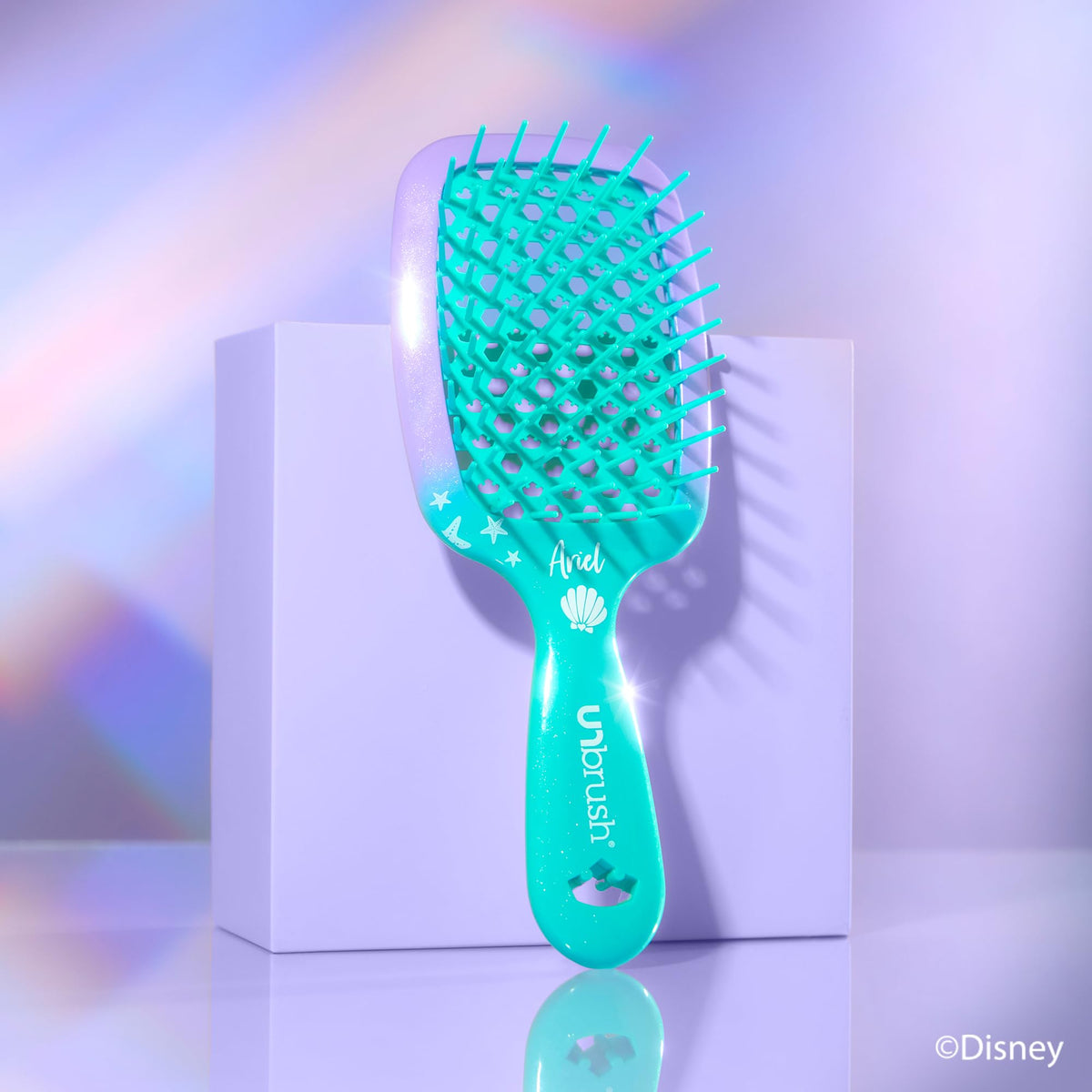 Light Steel Blue FHI Heat UNbrush Detangling Hairbrush - Disney Princess