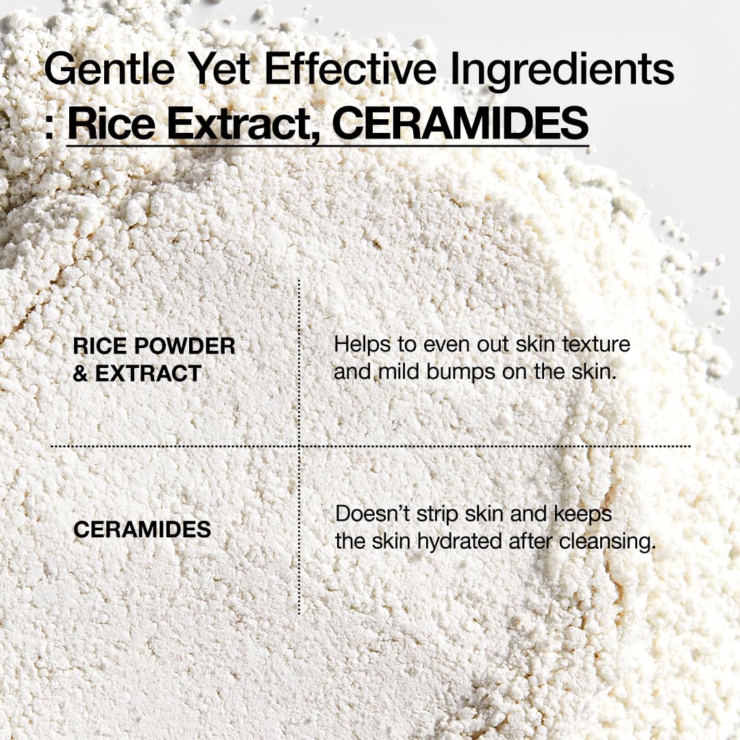 Lavender ANUA Rice Enzyme Brightening Cleansing Powder, Exfoliating Powder-to-Foam Cleanser, Smooth Texture & Clarity, Hydrating & Gentle Formula, Korean Skincare,1.41 fl.oz
