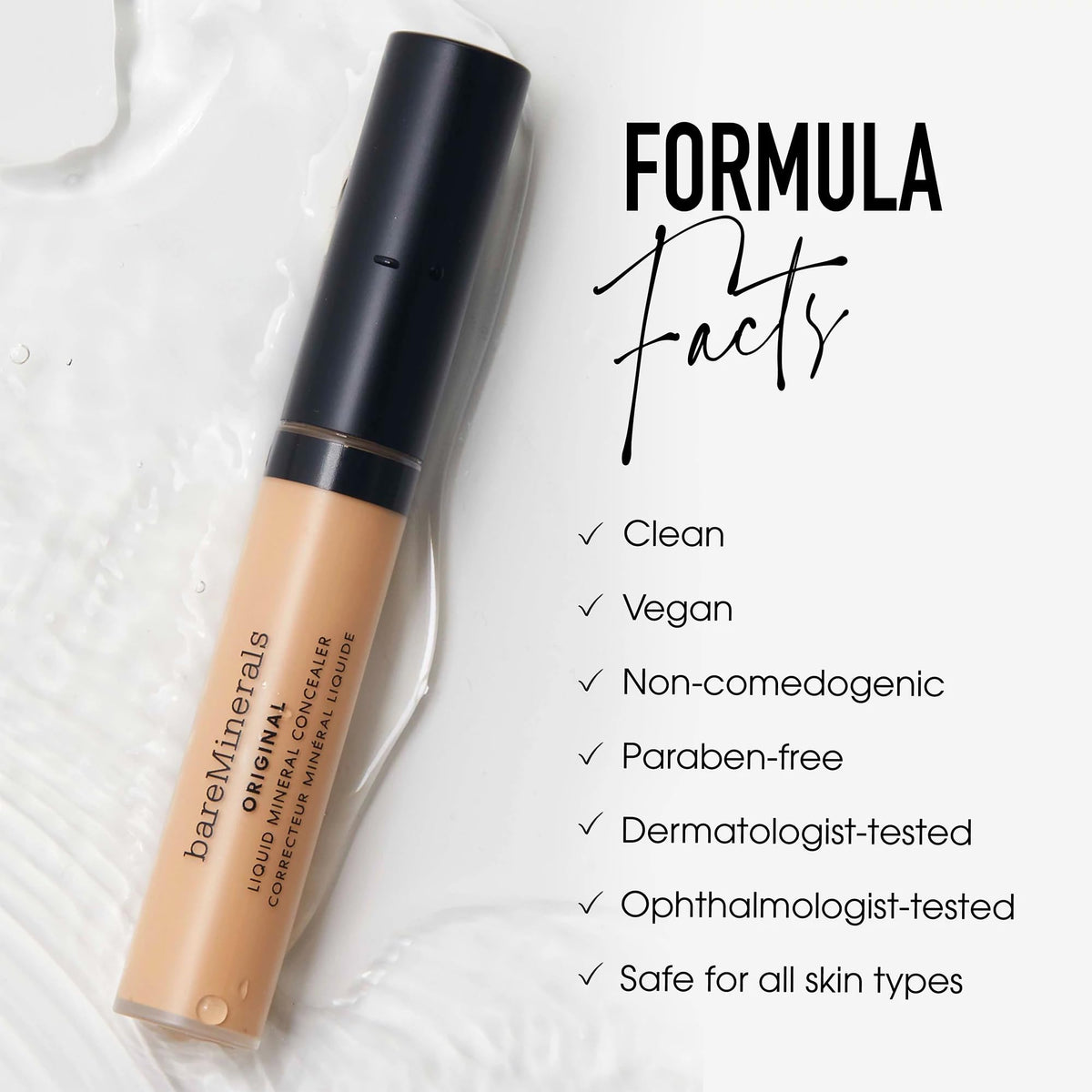 Lavender bareMinerals Original Liquid Mineral Concealer, Dark 5C, 0.20 oz