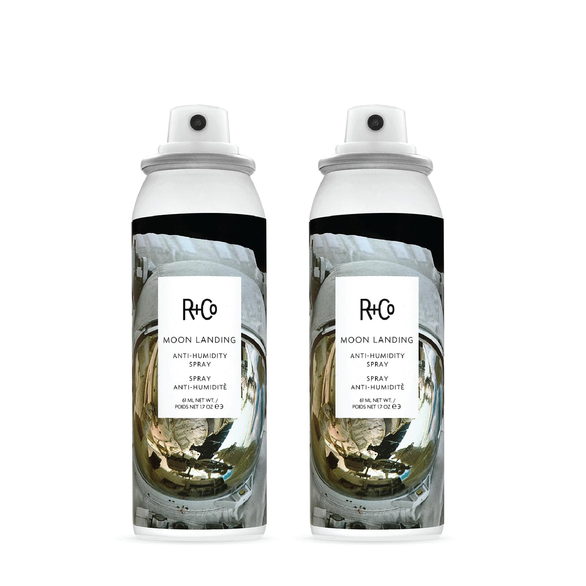 White Smoke R&Co Moon Landing Anti-Humidity Spray, Frizz Control, 1.7oz