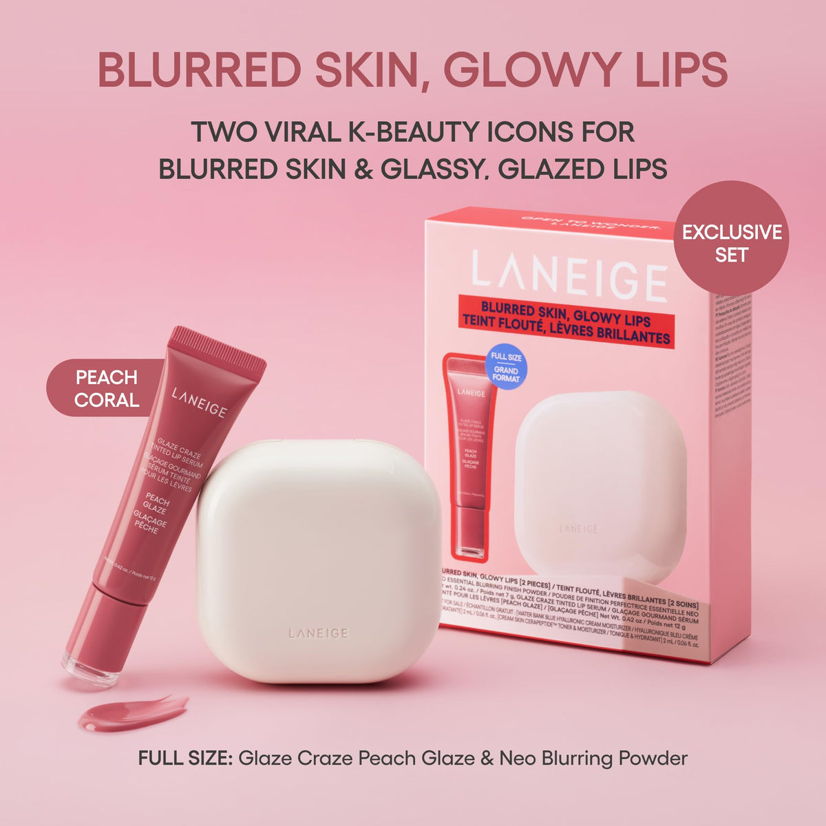 Thistle LANEIGE Blurred Skin & Glowy Lips Set