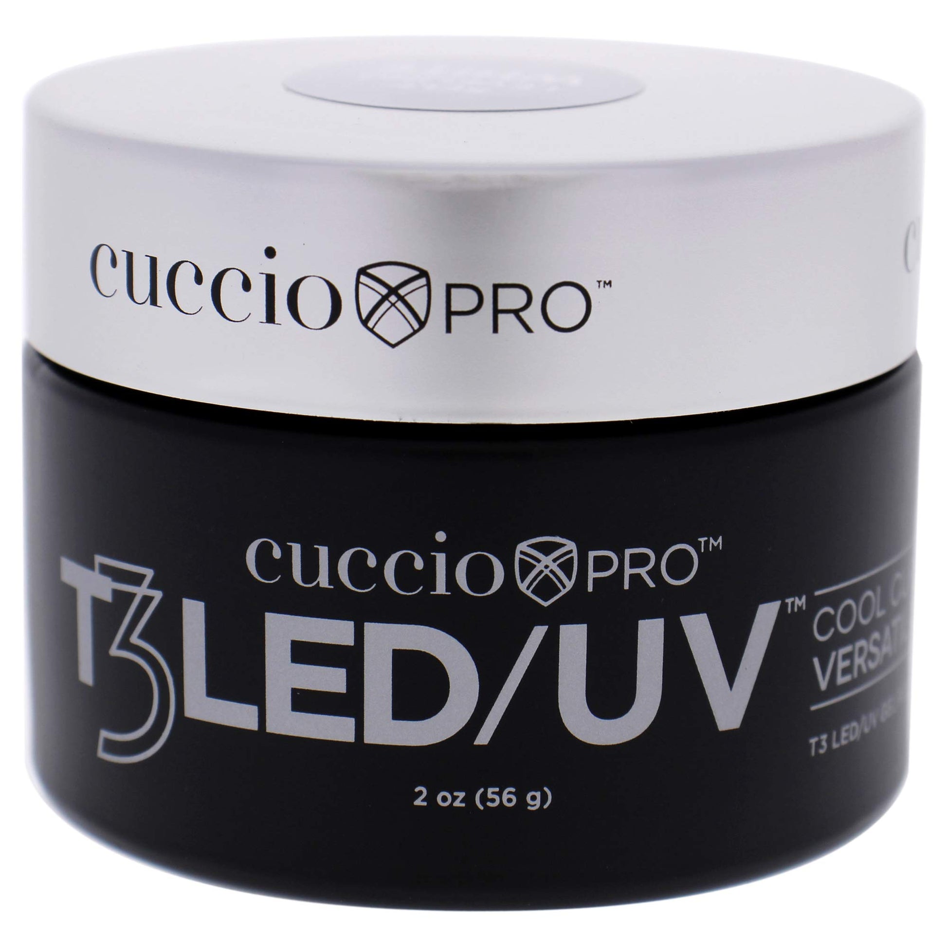 Black Cuccio Pro T3 LED/UV Cool Cure Versatility Gel - Self-Levelling Gel With Calcium - Incredibly Flexible - Strong Adhesion - High Shine Finish - Fast Application - White - 2 Oz Nail Gel