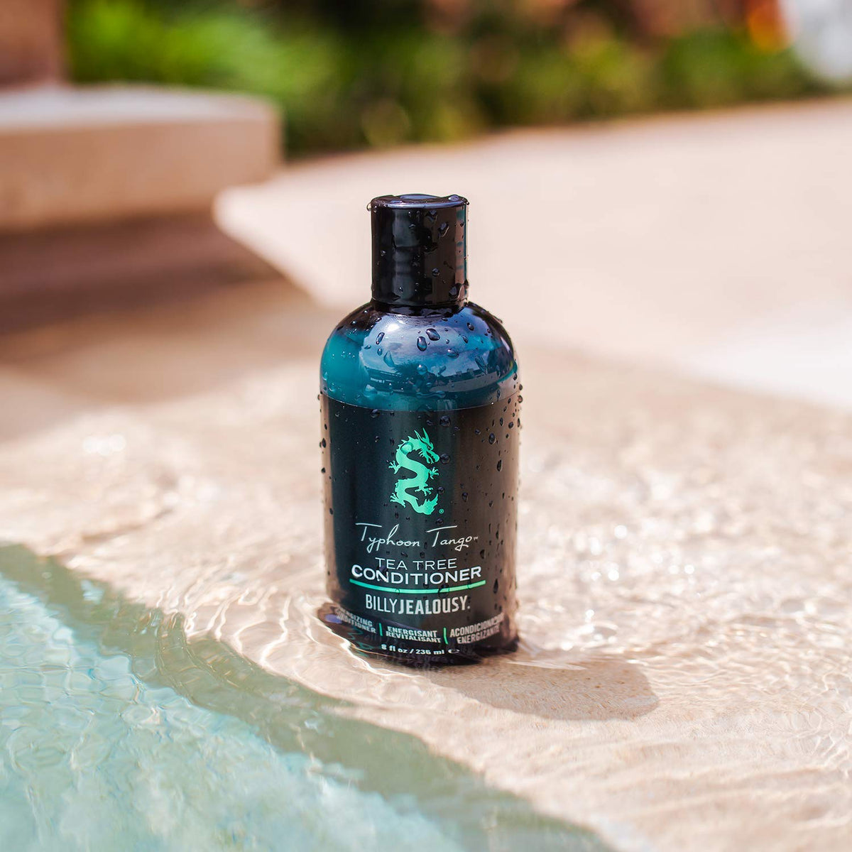 Light Gray Billy Jealousy Typhoon Tango Tea Tree Conditioner for Men with Peppermint & Rosemary, Helps Prevents Flakes, Breakage & Split Ends, and Soothes Scalp Itch & Irritation, 8 Fl Oz