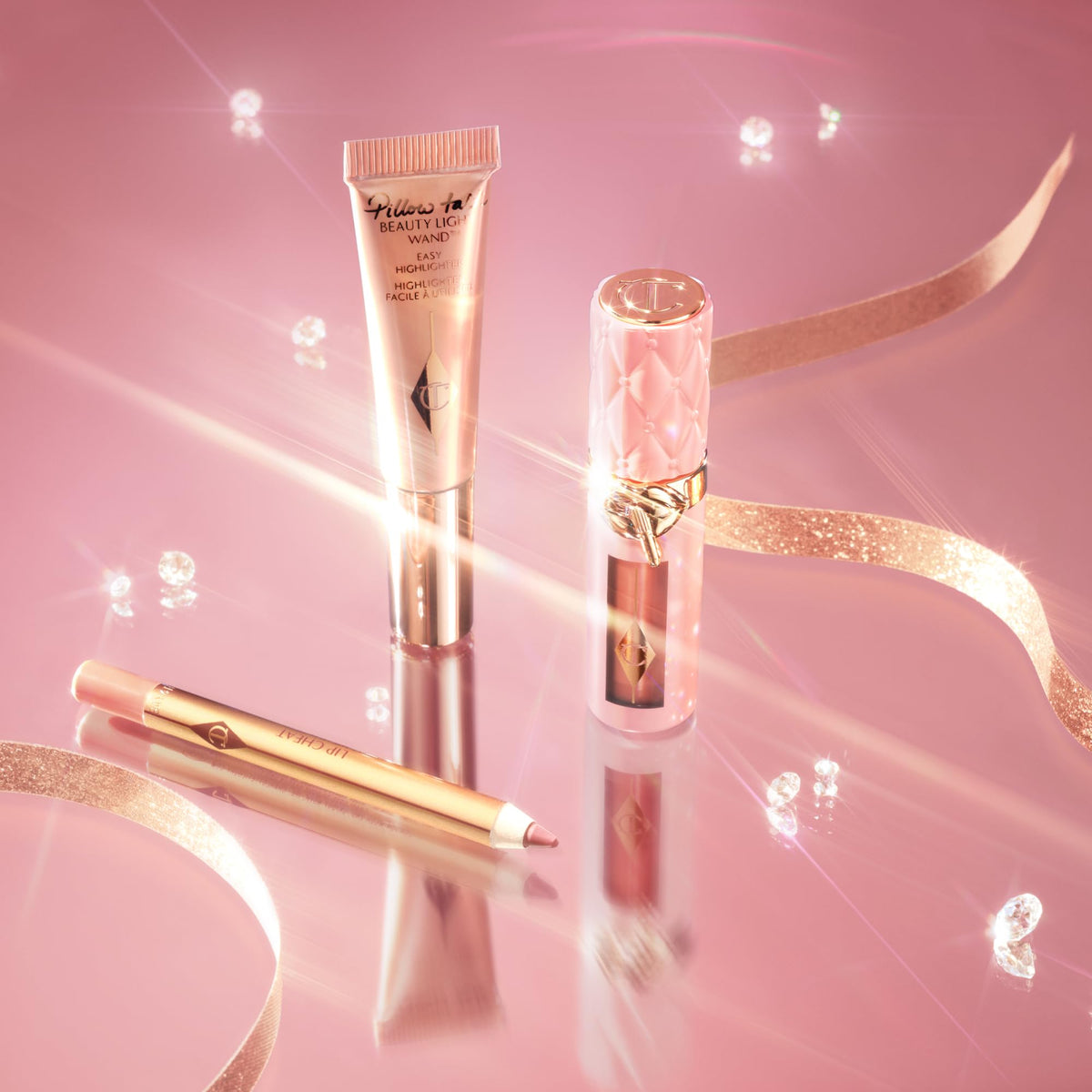Rosy Brown Charlotte Tilbury Pillow Talk Iconic Lip And Cheek Kit