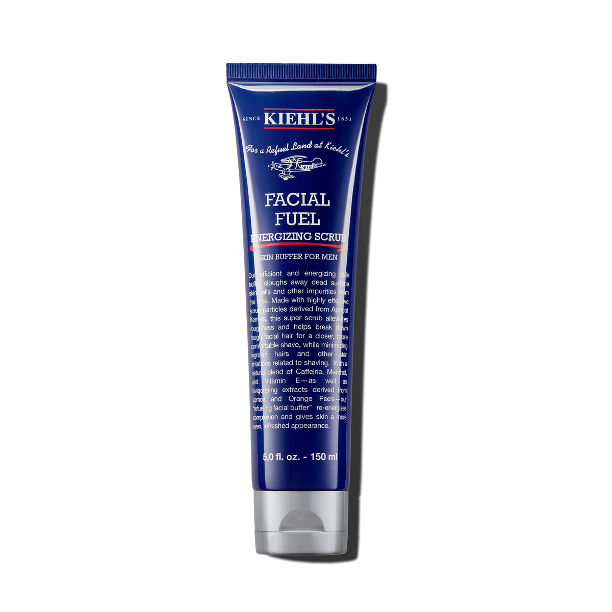 White Smoke Kiehl's - Facial Fuel Face Men's Energizing Scrub, Exfoliates and Smooths Skin