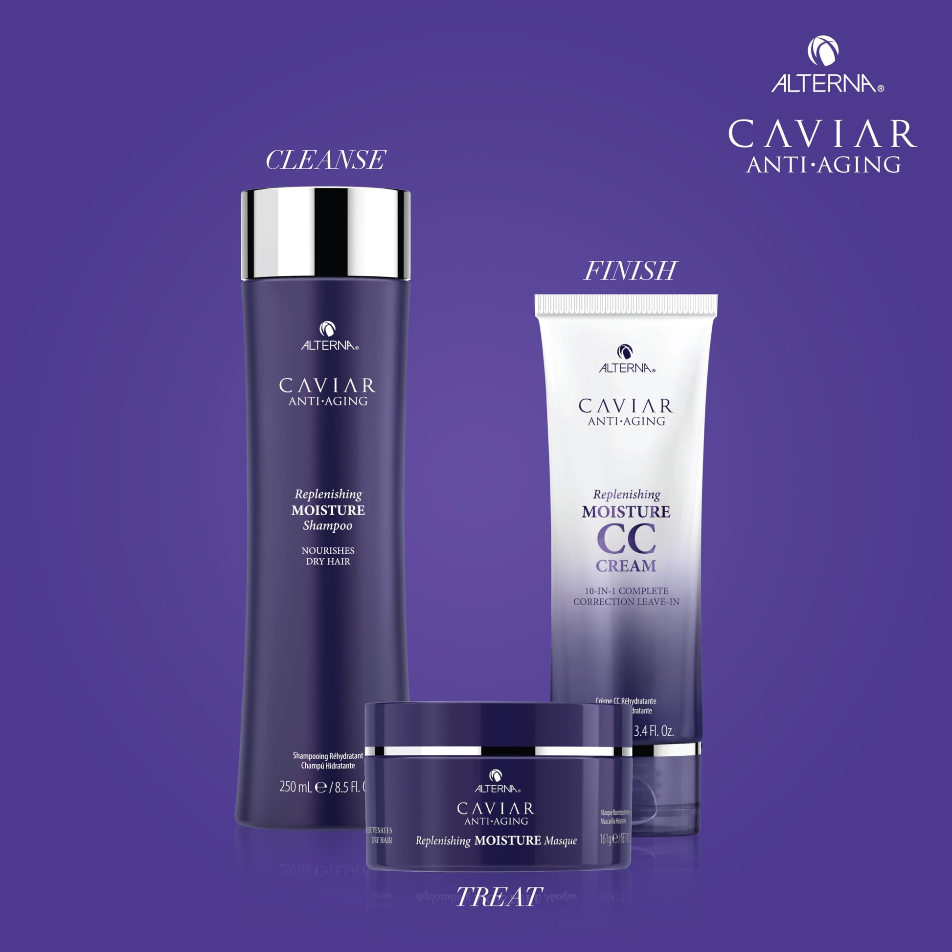 Dark Slate Blue Alterna Caviar Anti-Aging Replenishing Moisture Masque, | Replenishes Dry, Coarse, Damaged Hair | Sulfate Free , 5.7 Ounce (Pack of 1)