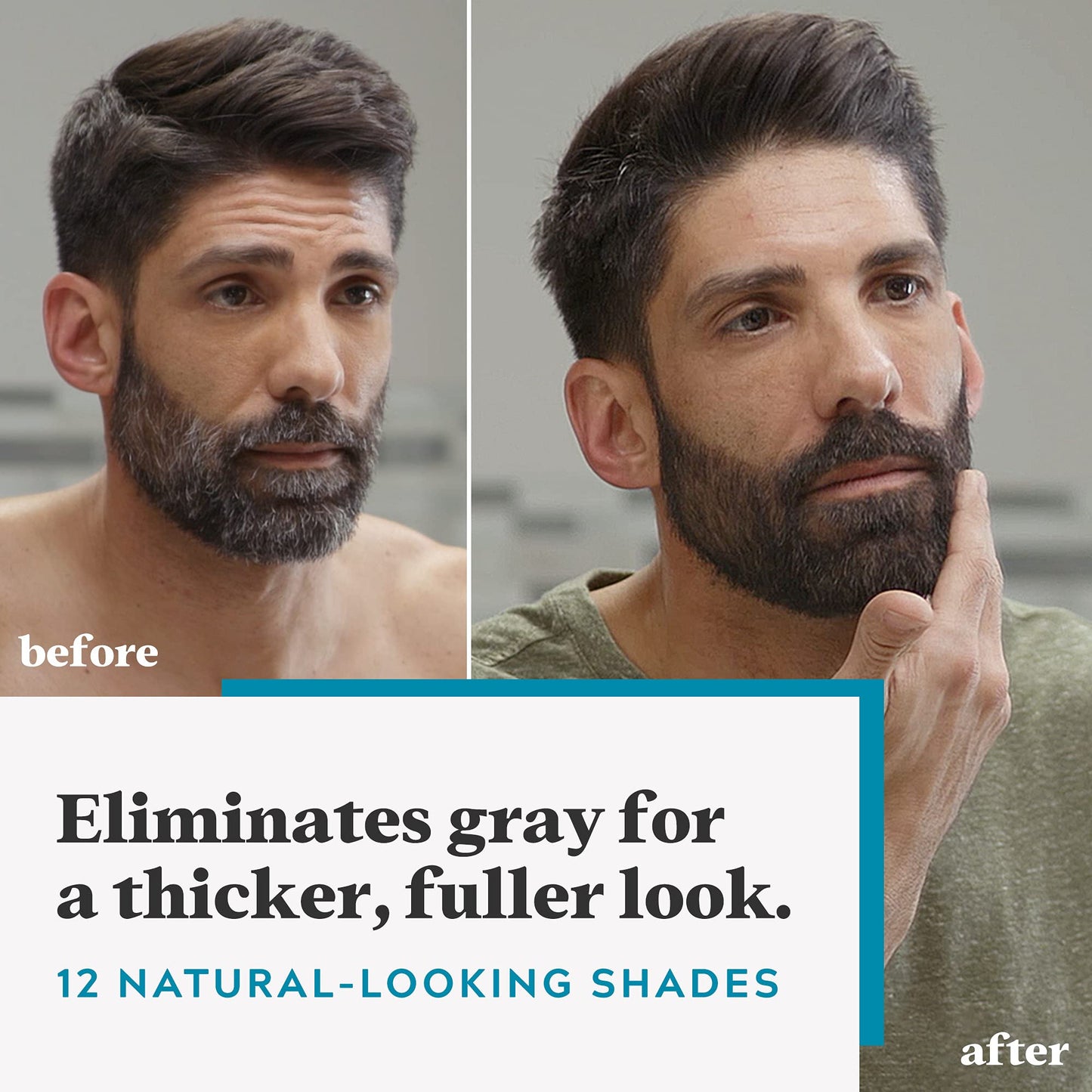 White Smoke Just For Men Mustache & Beard, Beard Dye for Men with Brush Included, With Keratin Biotin Aloe and Coconut Oil for Healthy Facial Hair - Dark Brown, M-45, Pack of 3 (Packaging May Vary)