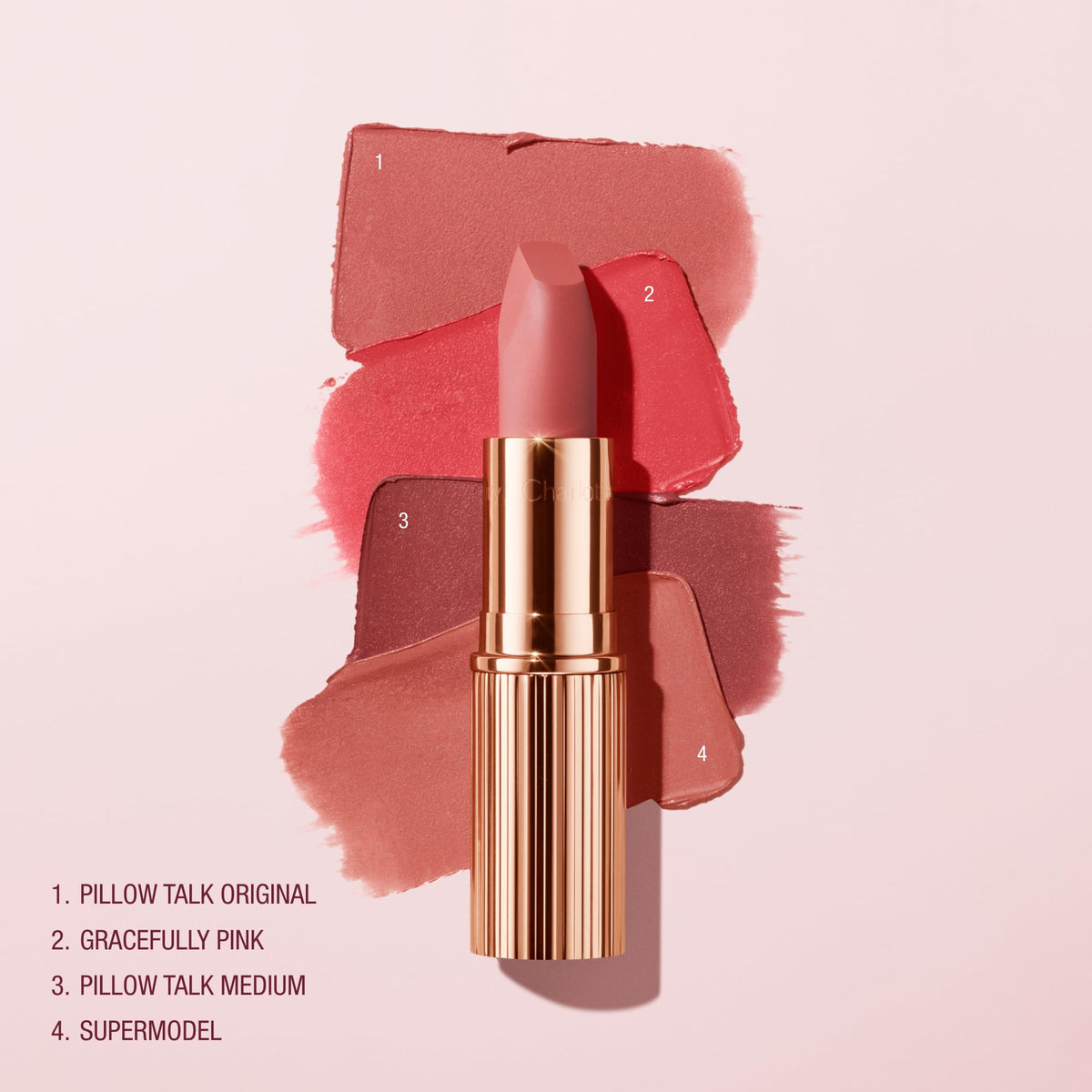 Misty Rose Charlotte Tilbury Matte Revolution Lipstick - Long Lasting, Hydrating