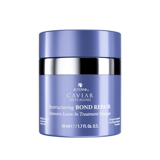 Powder Blue Alterna Haircare CAVIAR Anti-Aging Restructuring Bond Repair Intensive Leave-In Treatment Masque 1.7oz | Repairs, Strengthens and Protects Damaged Hair
