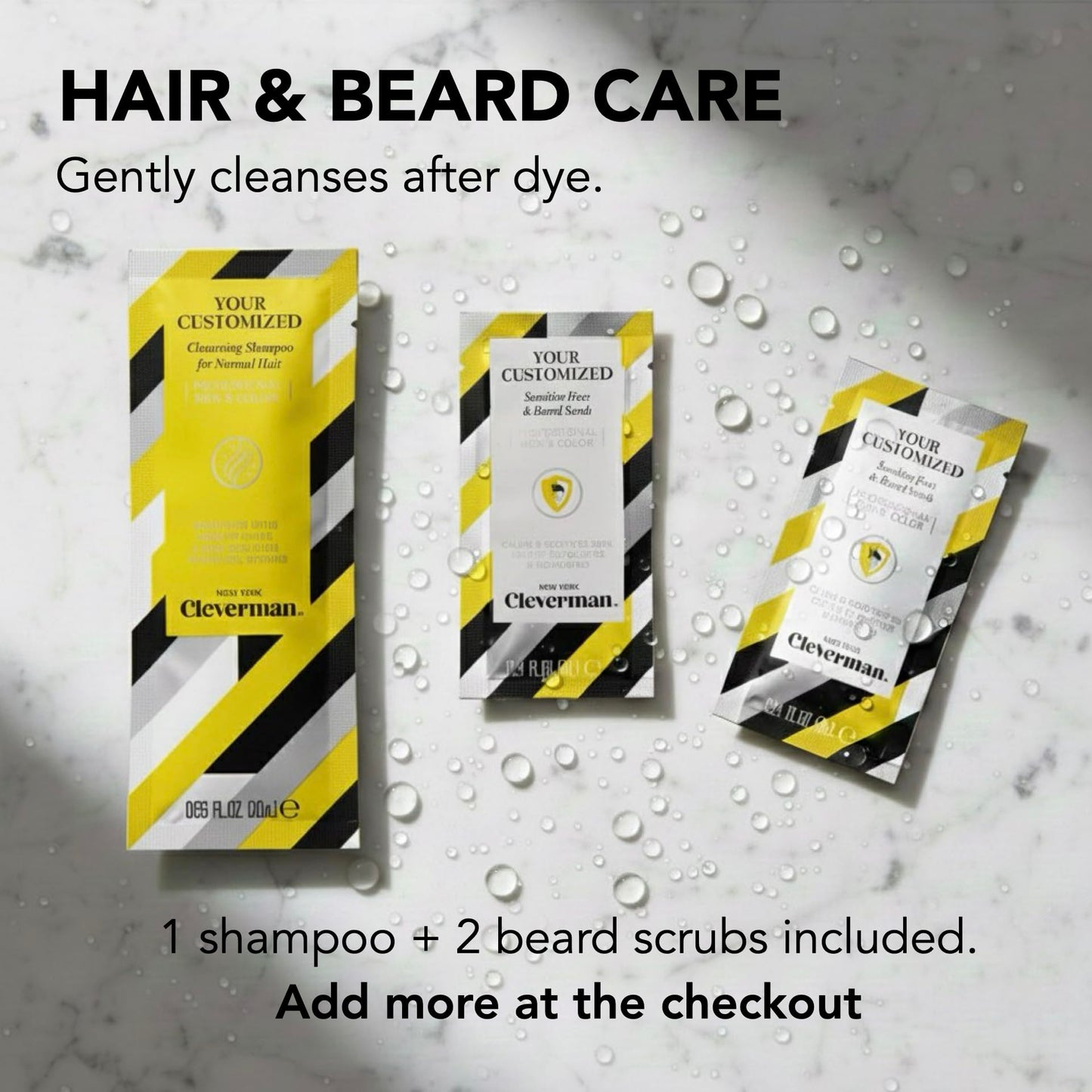 Light Gray Reusable Hair & Beard Dye for Men – Lightest Blond | Up to 5 Uses, 7 Minutes | Natural Gray Coverage, No-Drip Cream with SkinArmour® – Cleverman