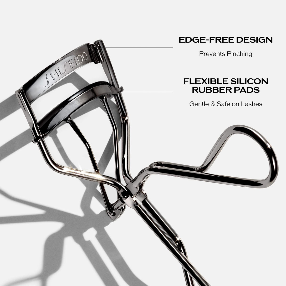 White Smoke Shiseido Eyelash Curler Pad - Includes 2 Refill Pads - Use with Eyelash Curler to Crimp & Curl Lashes for Perfect, Eye-Framing Fringe