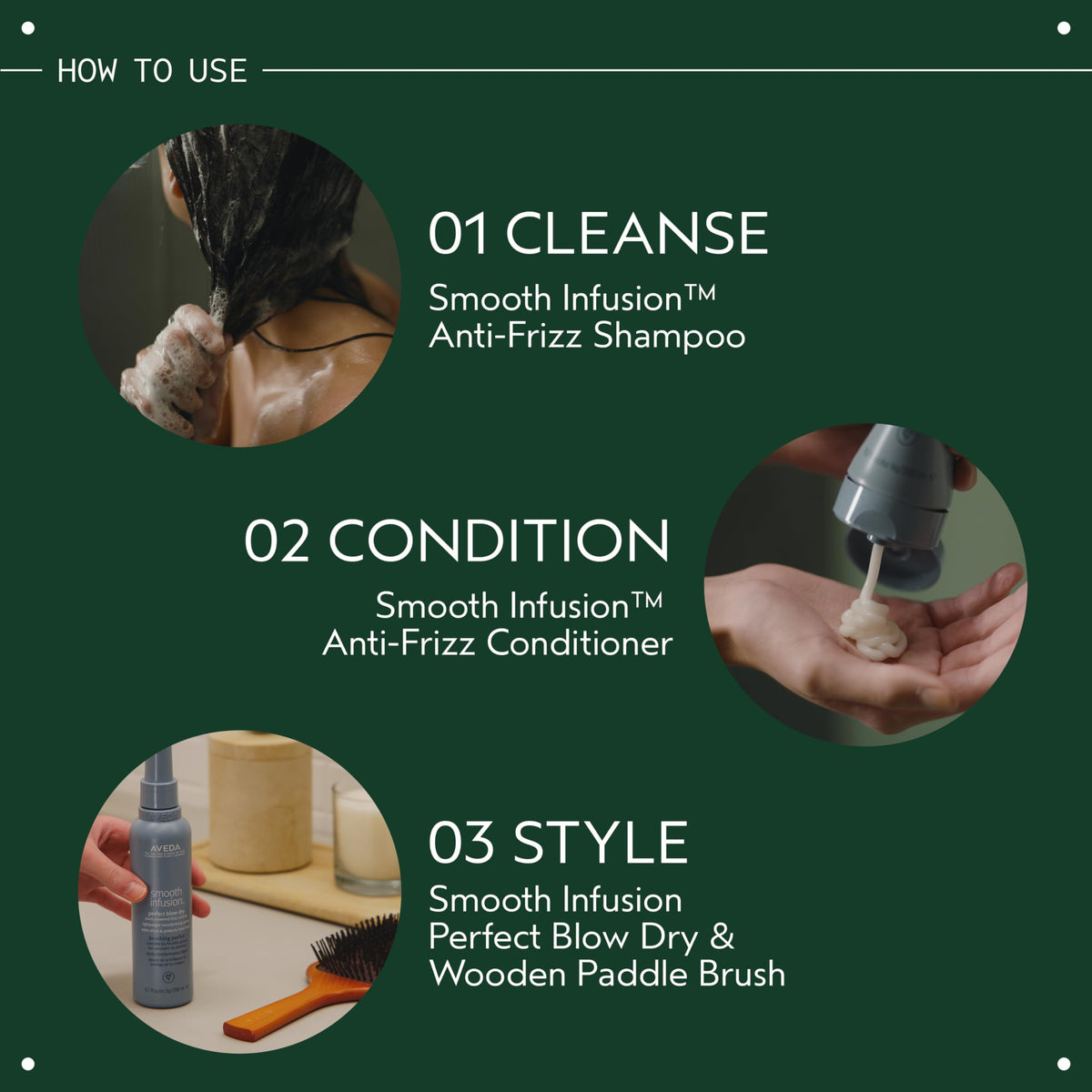 Dark Slate Gray AVEDA Smooth Infusion Anti-Frizz Shampoo | Smoothing Shampoo | Frizz Control | Protects Against Humidity | Silicone Free | for Medium and Thick Hair | 95% Naturally Derived*, 6.7 Fl Oz