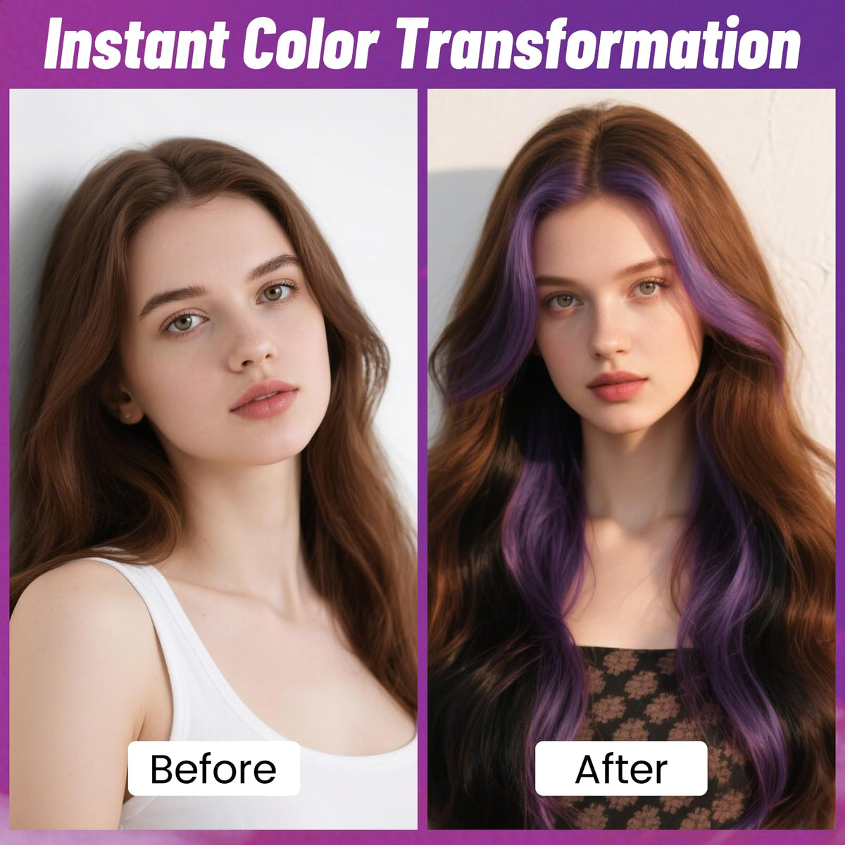 Lavender Blush Seaboll Purple Temporary Hair Color Spray, Instant Vibrant Color, 4.06 oz
