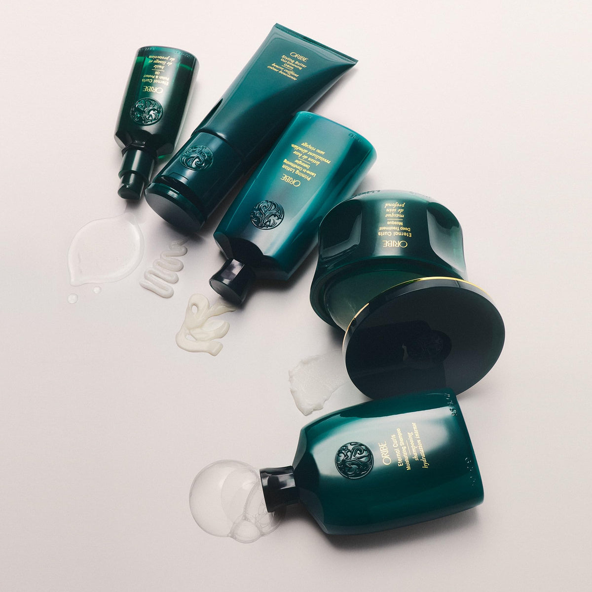 Light Gray Oribe Styling Butter Curl Cream - Hydrates Curls With Medium Hold - 6.7oz