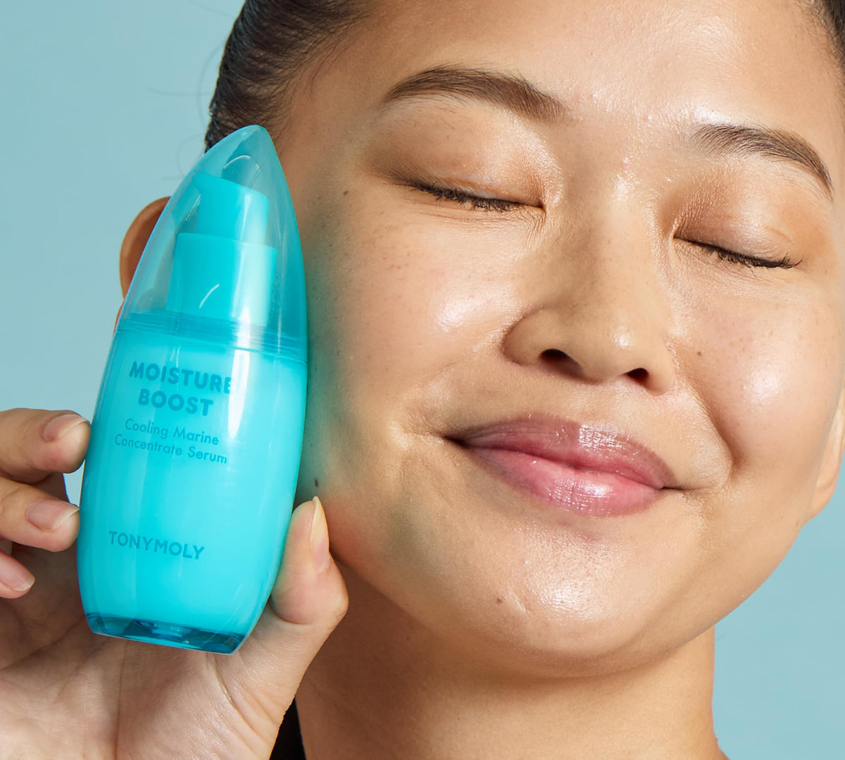 Tan TONYMOLY Moisture Boost Marine Serum - Hydrating, Brightening w Niacinamide