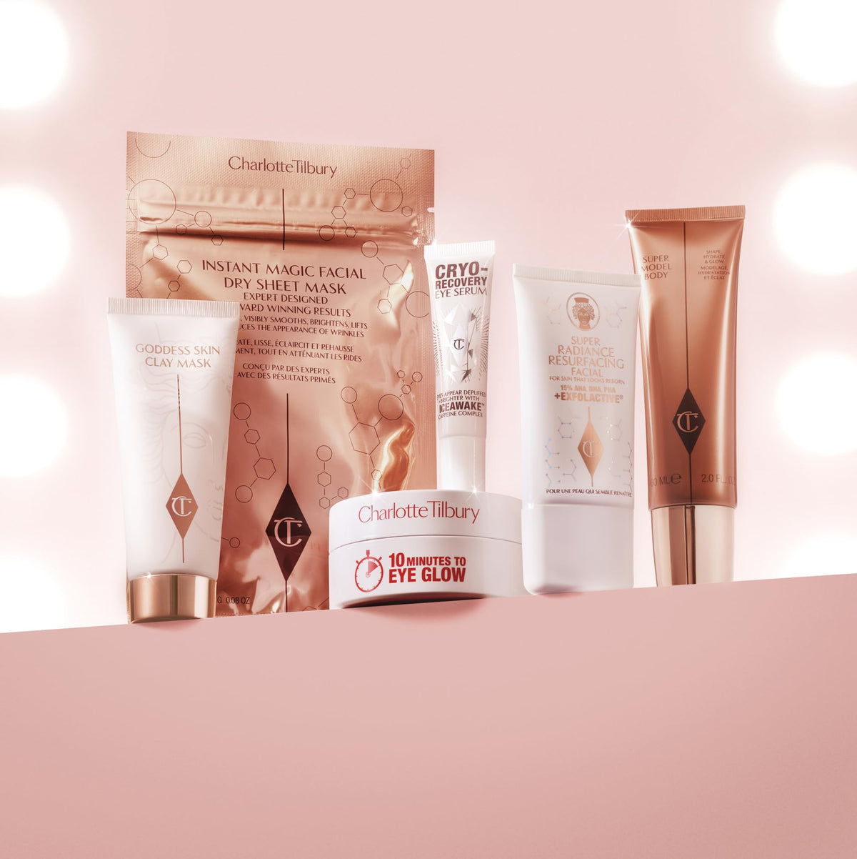 Tan Charlotte Tilbury Goddess Skin Clay Mask - Pore Tightening & Hydrating