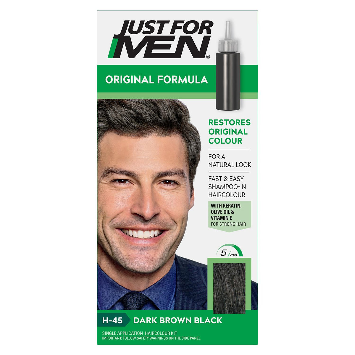 Lavender Just For Men H45 Dark Brown Hair Color 60 Ml