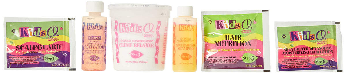 White Smoke Kids Originals by Africa's Best Natural Conditioning Relaxer System, No Lye Formula, For Kids Coarse Hair, enriched Extra Virgin Olive Oil, Shea Butter, and Vitamin E