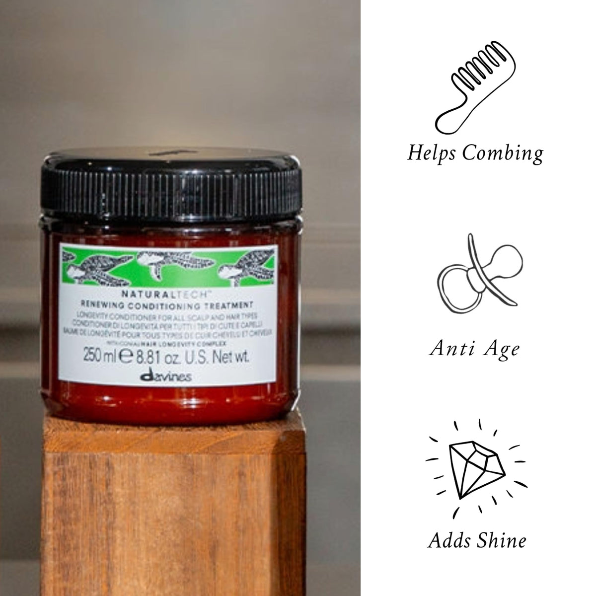 White Smoke Naturaltech Renewing Conditioning Treatment, Stimulates Scalp And Hair