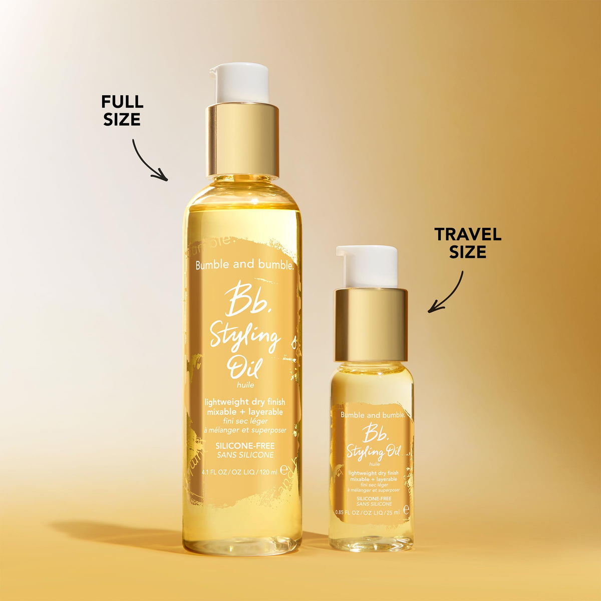 Misty Rose Bumble and bumble. Styling Oil | Lightweight, Dry Finish, Silicone-Free | Heat Protectant | Split End Prevention + Anti-Frizz | For All Hair Types