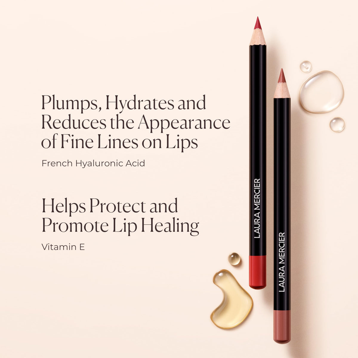 Misty Rose Laura Mercier Caviar Lip Liner Pencil, 01 Delicate Nude, 0.04 oz
